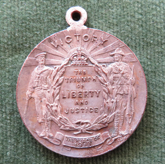 Peace Medallion 1919 Issued To The Children Of Australia