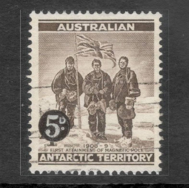 Australian Antarctic Territory 1959 5d Brown Antarctic Research Stamp