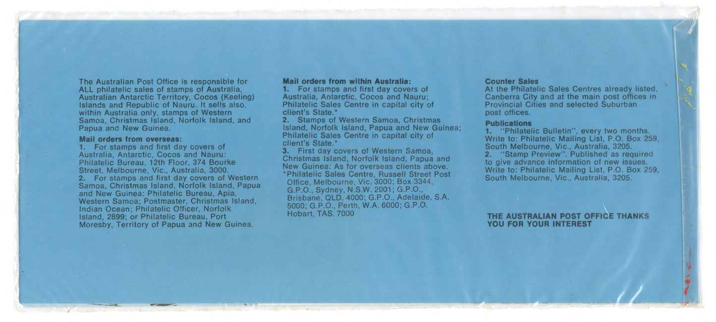 Australian Antarctic Territory 1972 10th Anniversary Of Antarctic Treaty Stamp Pack (1)