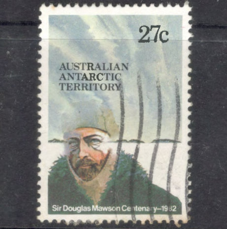 Australian Antarctic Territory 1982 27 Cent 100th Anniversary of the Birth of Sir Douglas Mawson Multicoloured Stamp