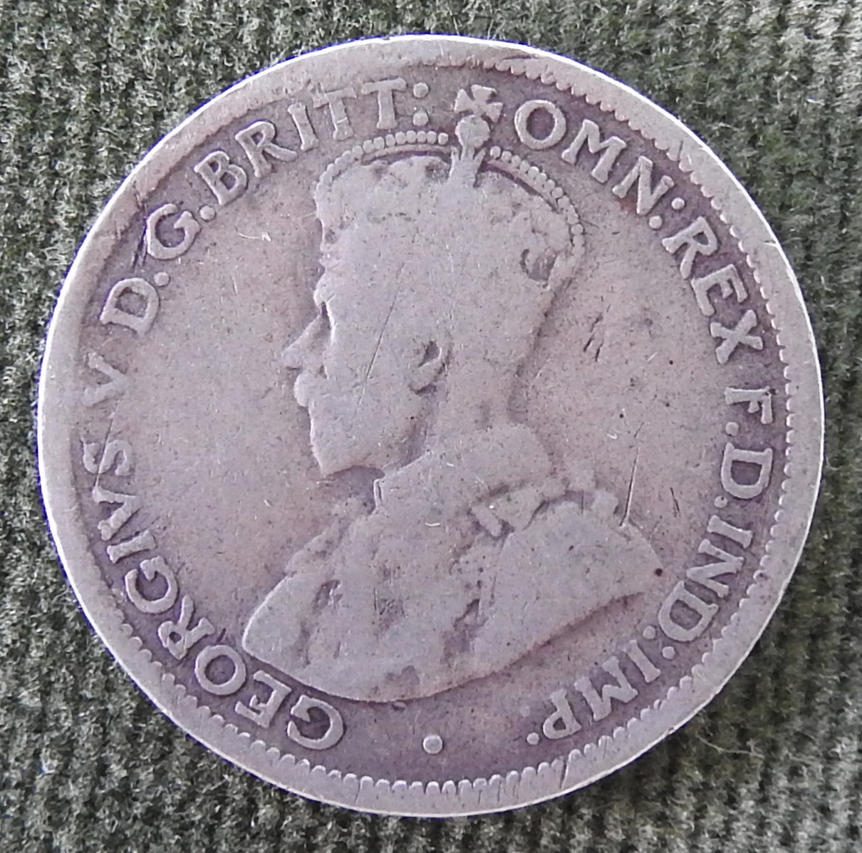 Australian 1916 M 6d Sixpence King George V Coin - Circulated