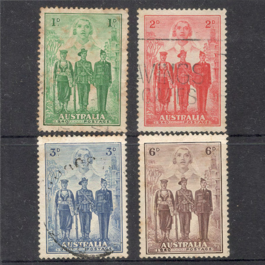 Australian 1940 Australian Imperial Forces Stamp Set of 4