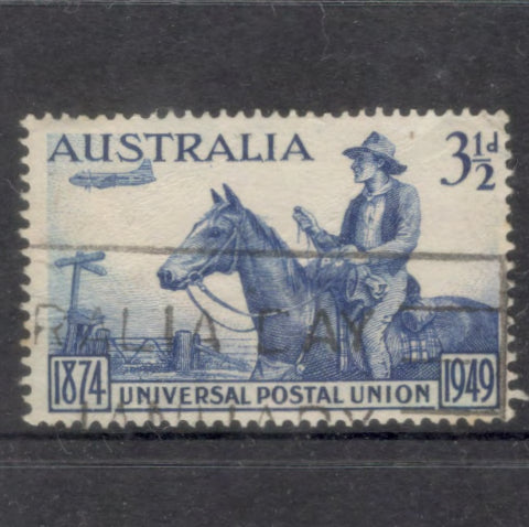 Australian 1949 3 1/2d Violet Blue The 75th Anniversary of the Universal Postal Union Stamp