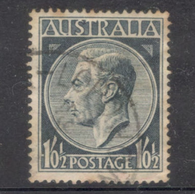 Australian 1952 1' 1/2d Slate Grey King George VI Stamp