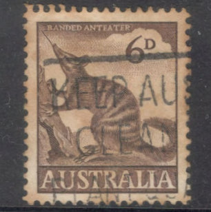 Australian 1959-1960 6d Animals Myrmecobius Fasciatus Brown Stamp