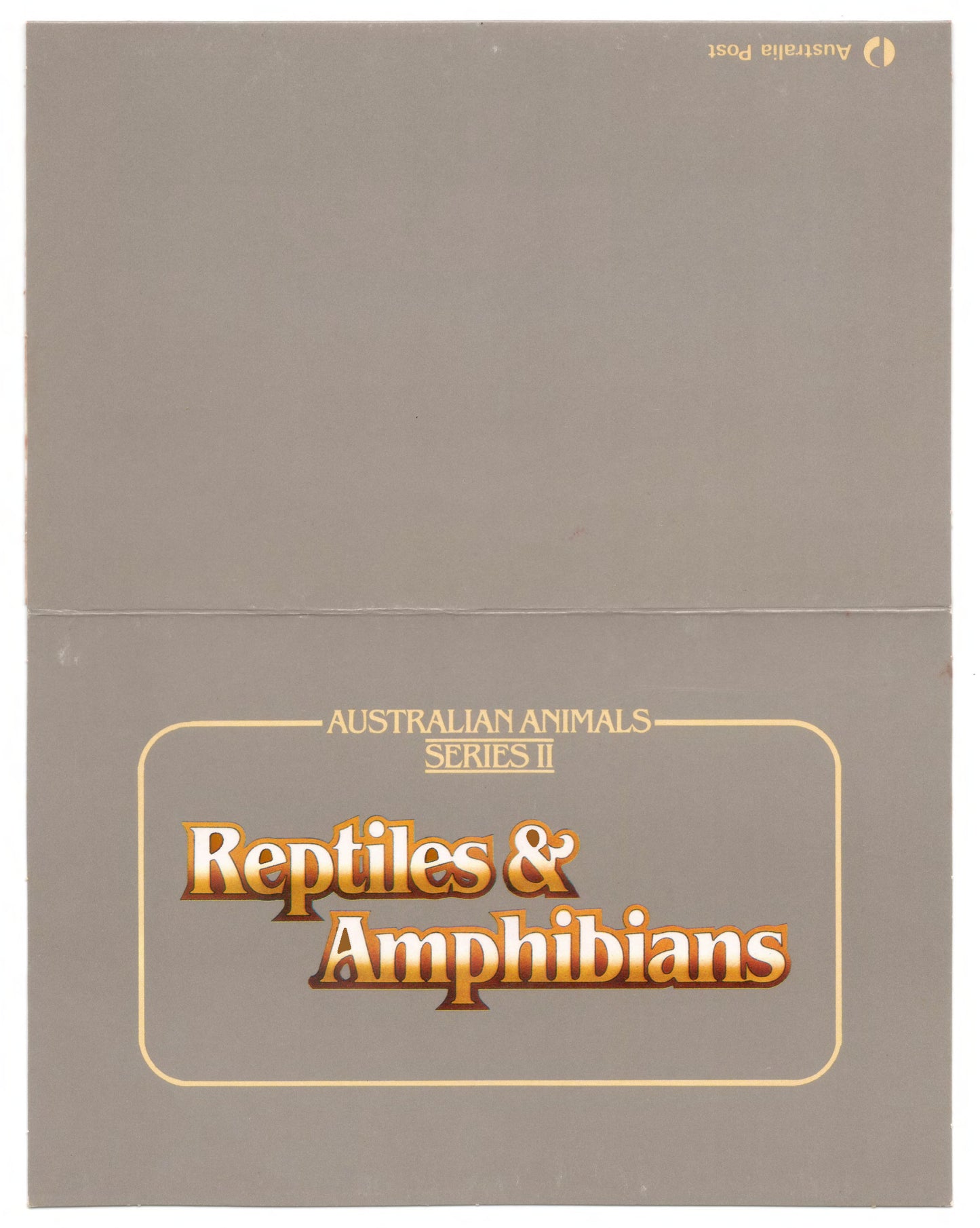 Australia 1983 Reptiles & Amphibians Series II Stamp Pack Australia Post Pack (POP)