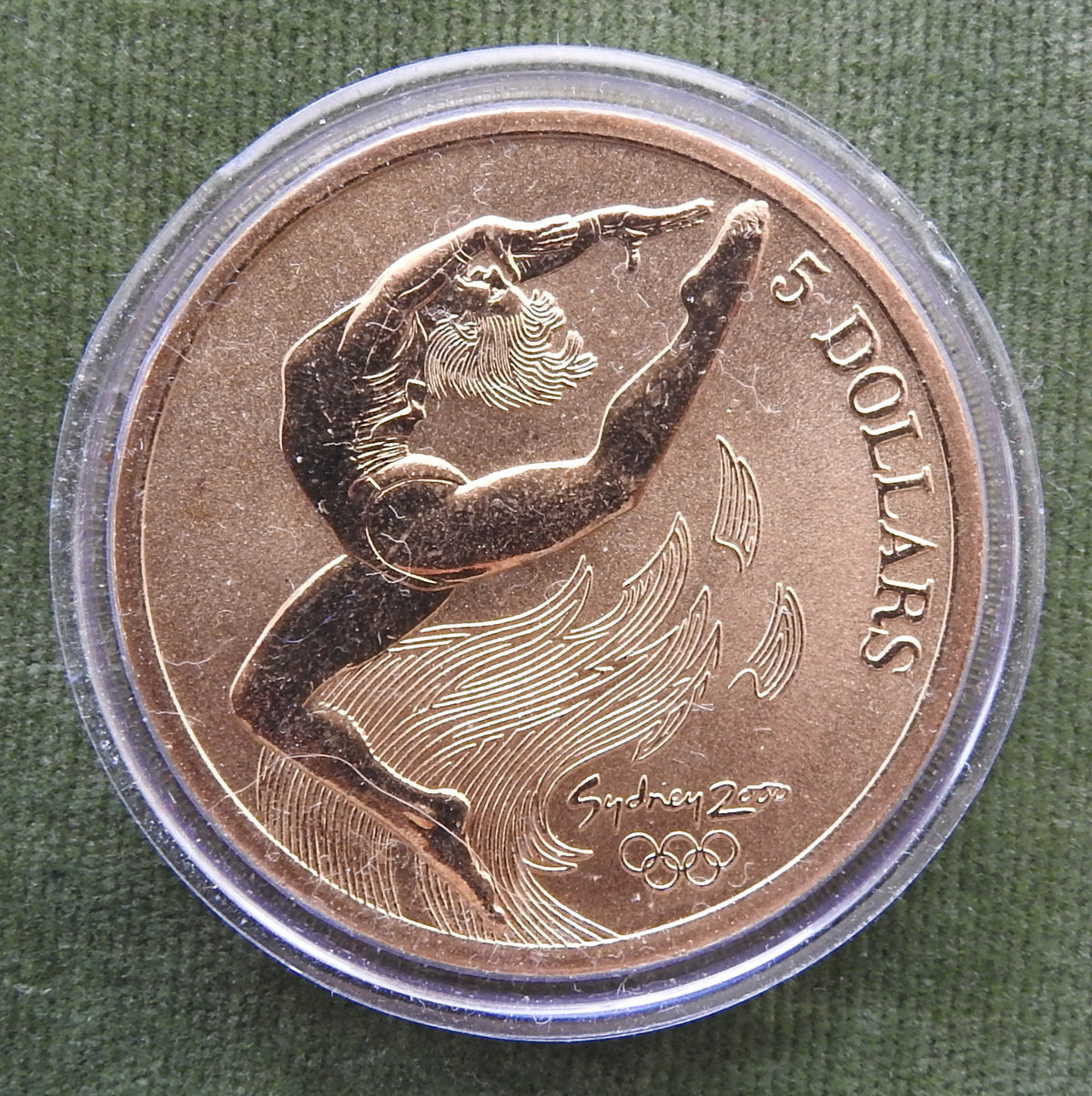 Australian 2000 5 Dollar Sydney Olympic Games Gymnastics Coin