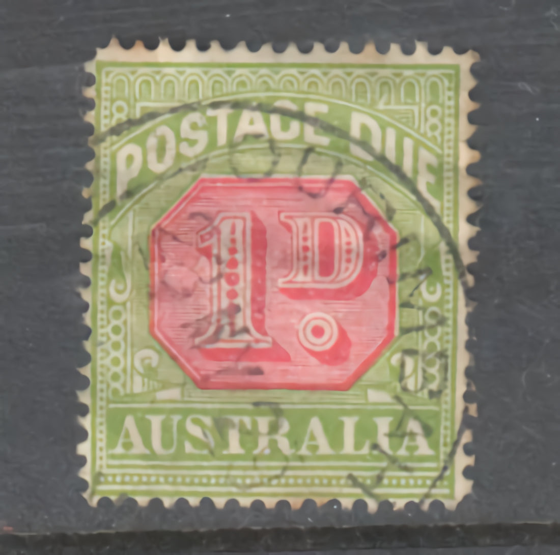 Australia 1d Green Postage Due Stamp - Cancelled