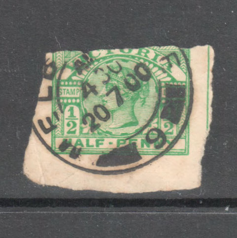 Victoria 1890 1/2d Queen Victoria Postal Stationary Stamp