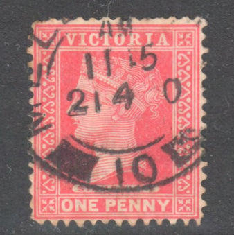 Victoria 1890 -1899 1d One Penny Rose Red Queen Victoria Stamp - Perf: 12