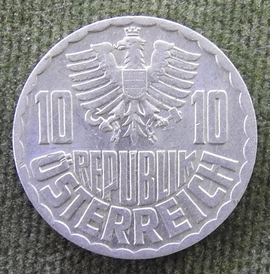 Austria 1966 10 Groschen Austrian Coat of Arms Coin