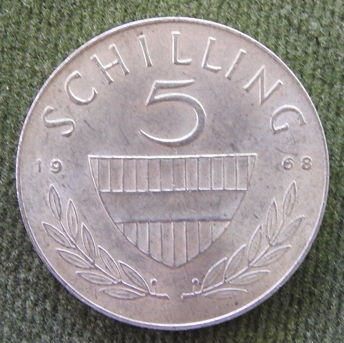 Austria 1968 1 Schilling Coin