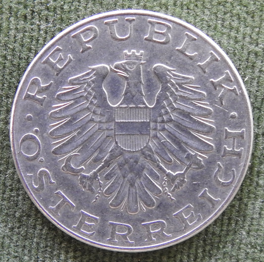 Austria 1975 10 Schilling Woman's Head Coin