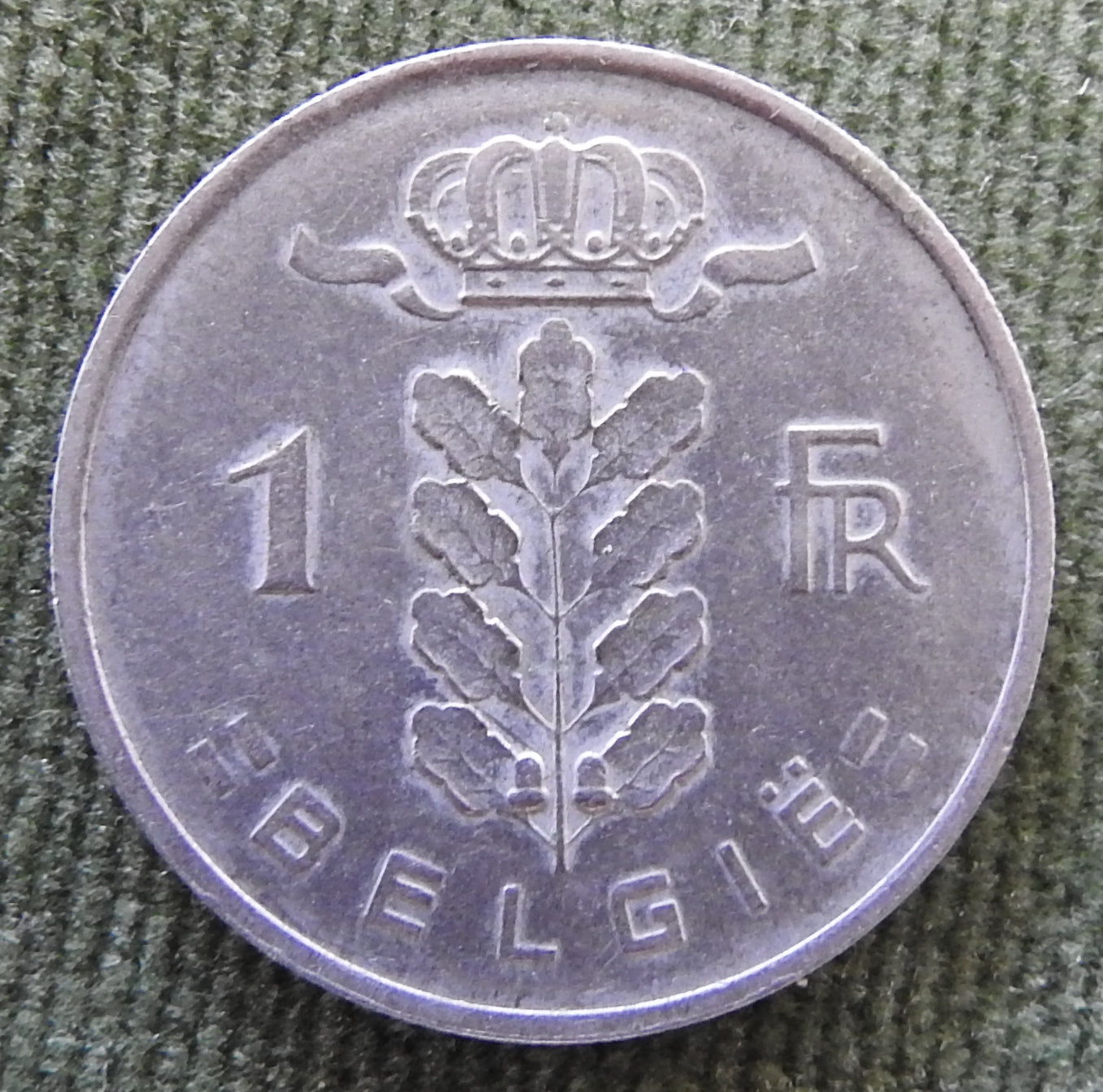 Belgium 1951 1 Franc Coin Head of Ceres - Dutch Text