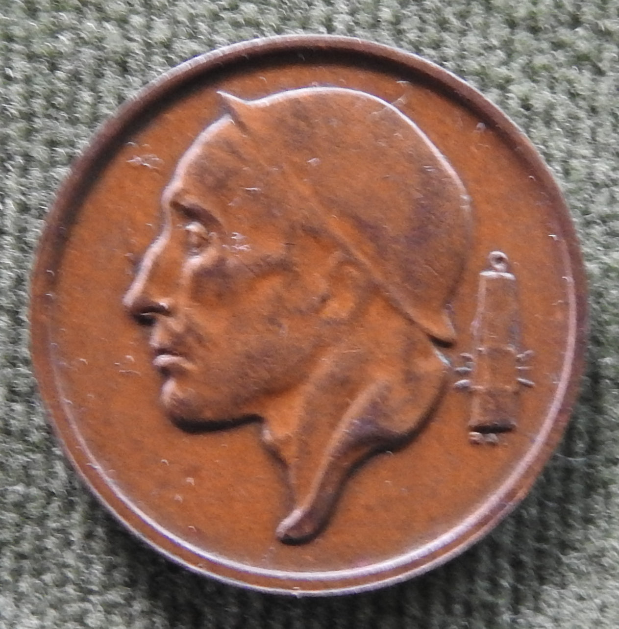 Belgium 1959 50 Centimes Miner Coin
