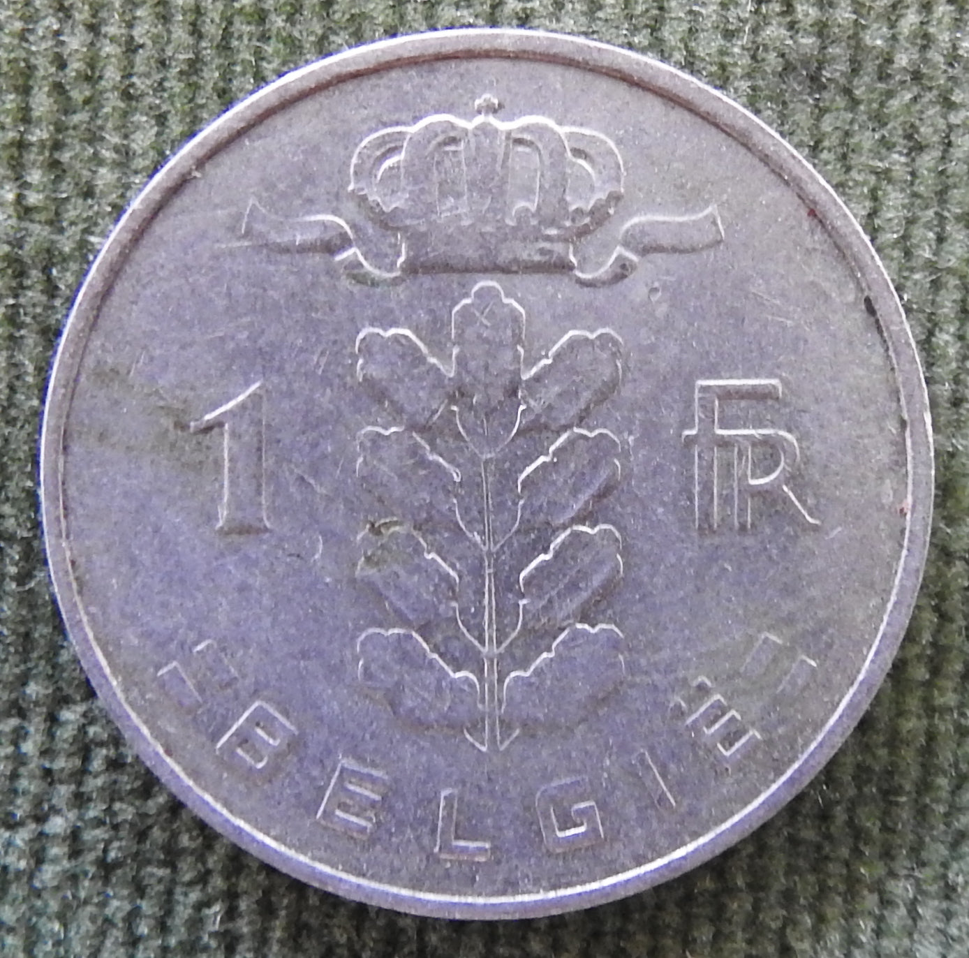 Belgium 1963 1 Franc Coin - Circulated