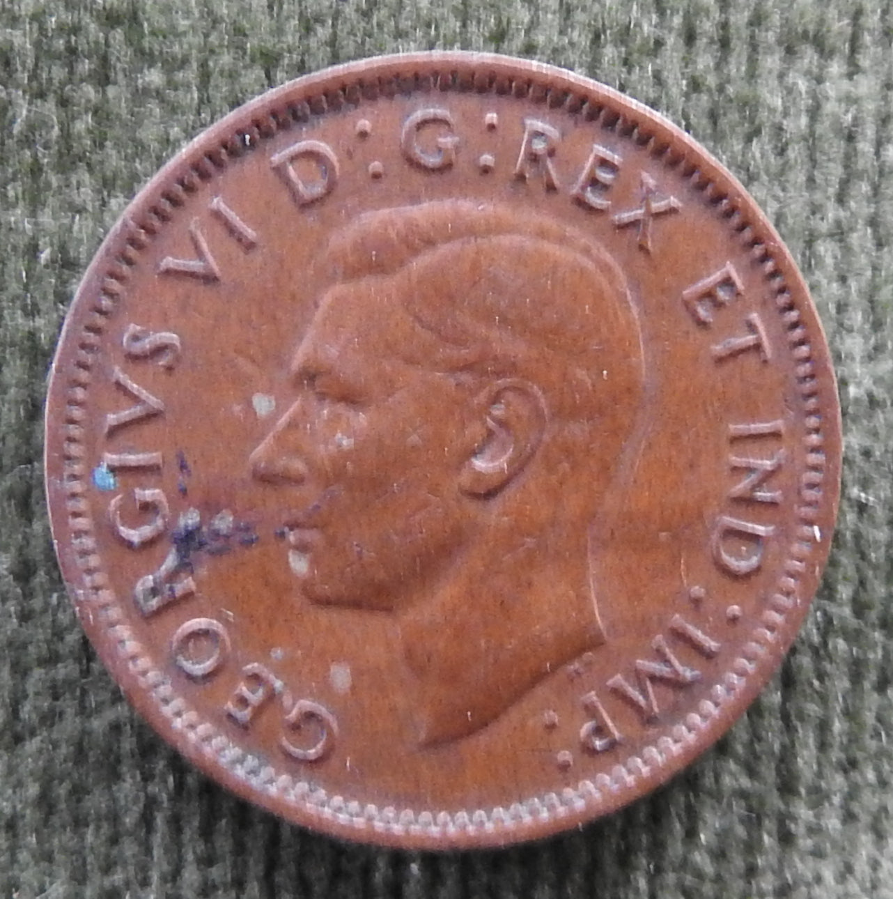Canada 1945 1 Cent King George VI Coin