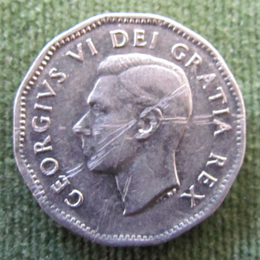 Canada 1951 5 Cent Bicentennial Queen Elizabeth II Coin - Circulated