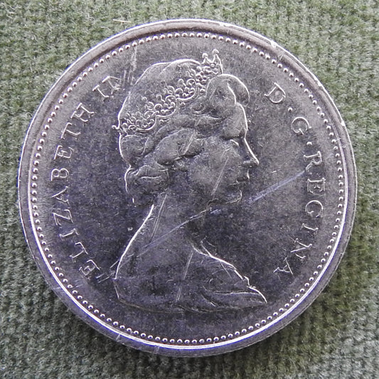 Canada 1972 25 Cent Queen Elizabeth II Coin