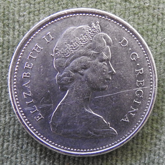 Canada 1976 25 Cent Queen Elizabeth II Coin