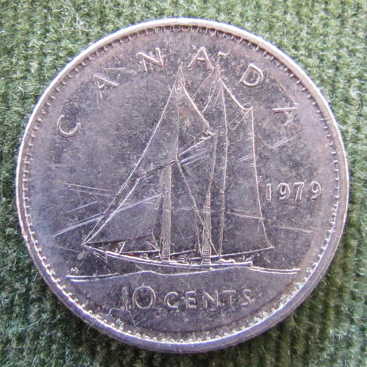 Canada 1979 10 Cent Queen Elizabeth II Coin - Circulated