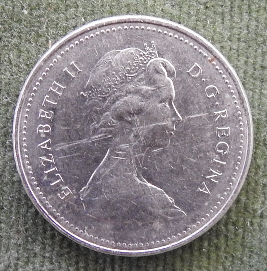 Canada 1979 5 Cent Coin Queen Elizabeth II North American Beaver