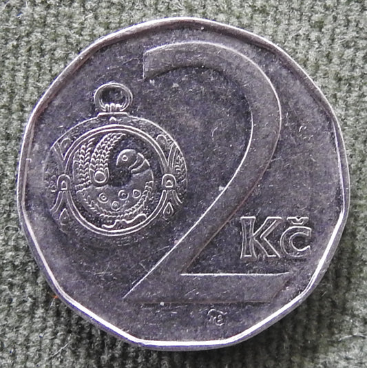 Ceska Czech Republic 1995 2 Koruna Coin