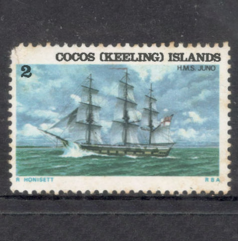 Cocos (Keeling) Islands 1976 2 Cent Multicoloured Ships Series Stamp