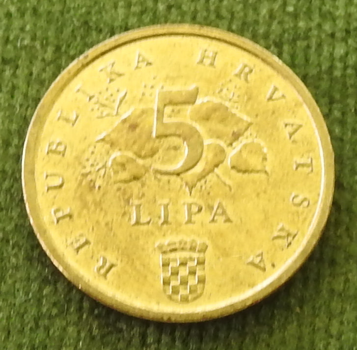 Croatia 2003 5 Lipa Coin Red Oak