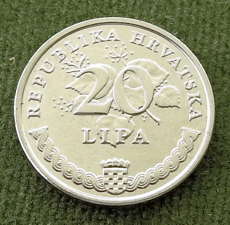 Croatia 2018 20 Lipa Coin Olive Branch