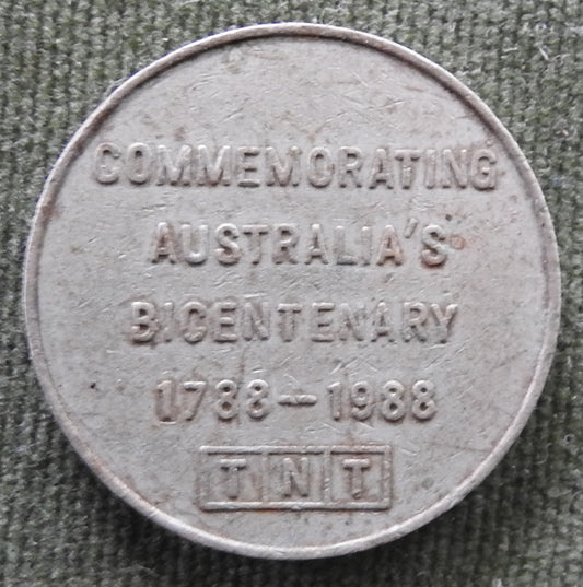 TNT Darling Harbour Monorail Token 1988 - Commemorative Bicentennial