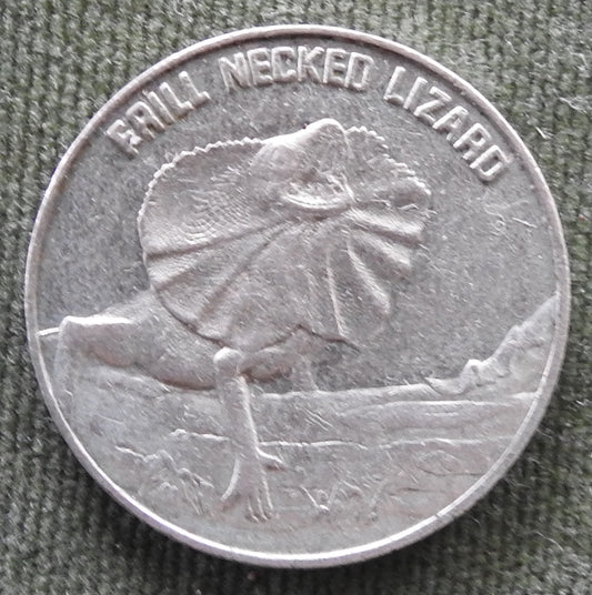 TNT Darling Harbour Monorail Token 1988 - Frill Necked Lizard