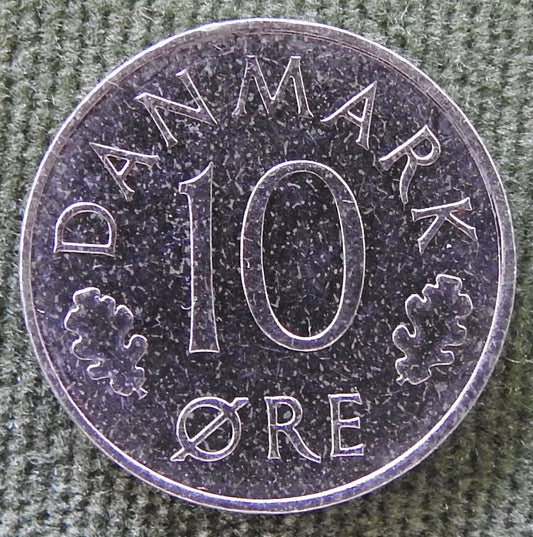 Denmark 1974 10 Ore Coin