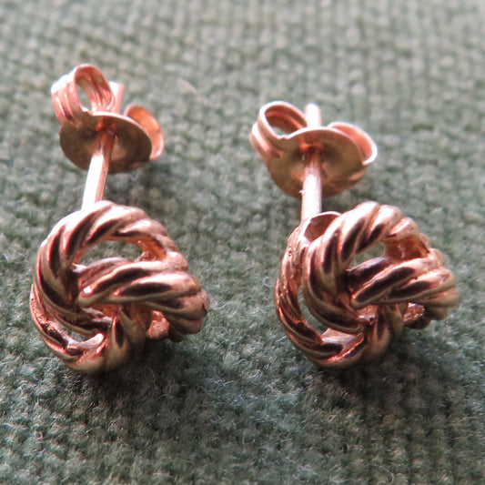 9ct Gold Celtic Knot Earrings For Pierced Ears