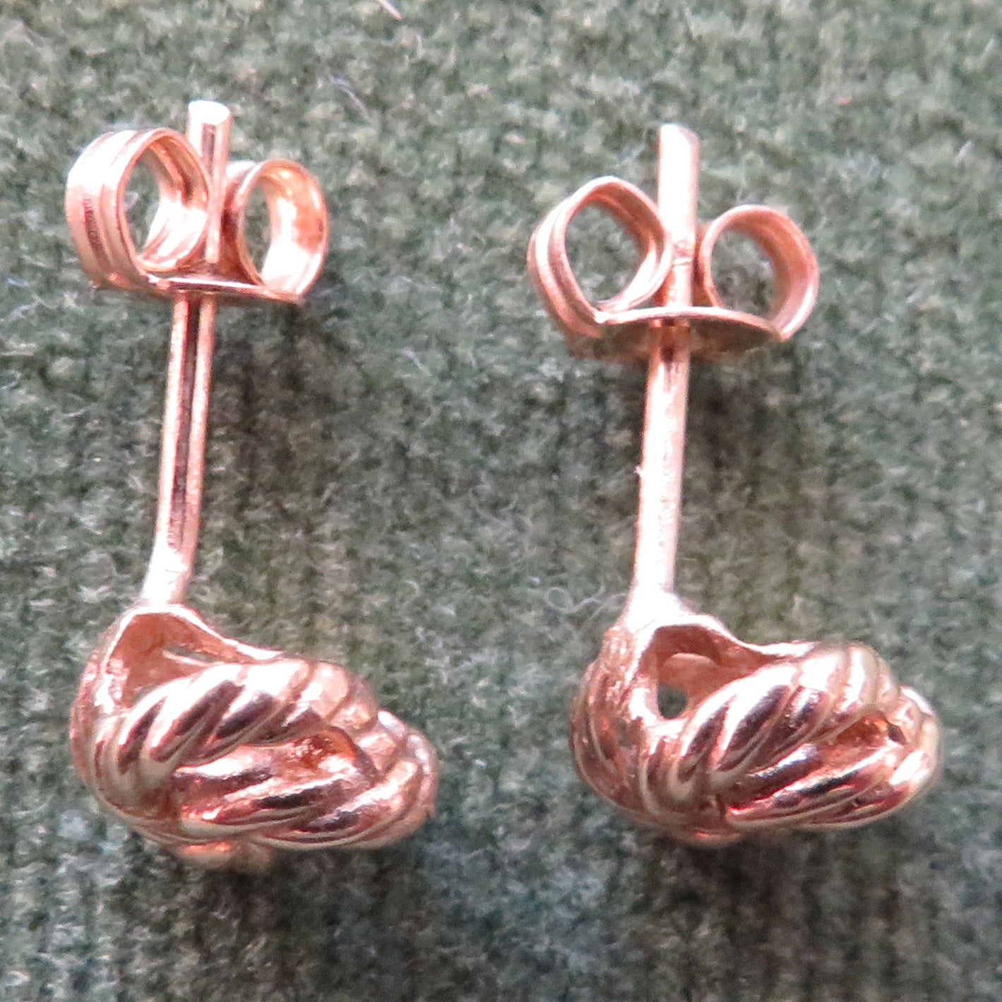 9ct Gold Celtic Knot Earrings For Pierced Ears
