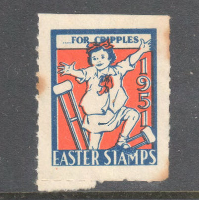 Australian 1951 Fantasy Easter Stamp For Cripples