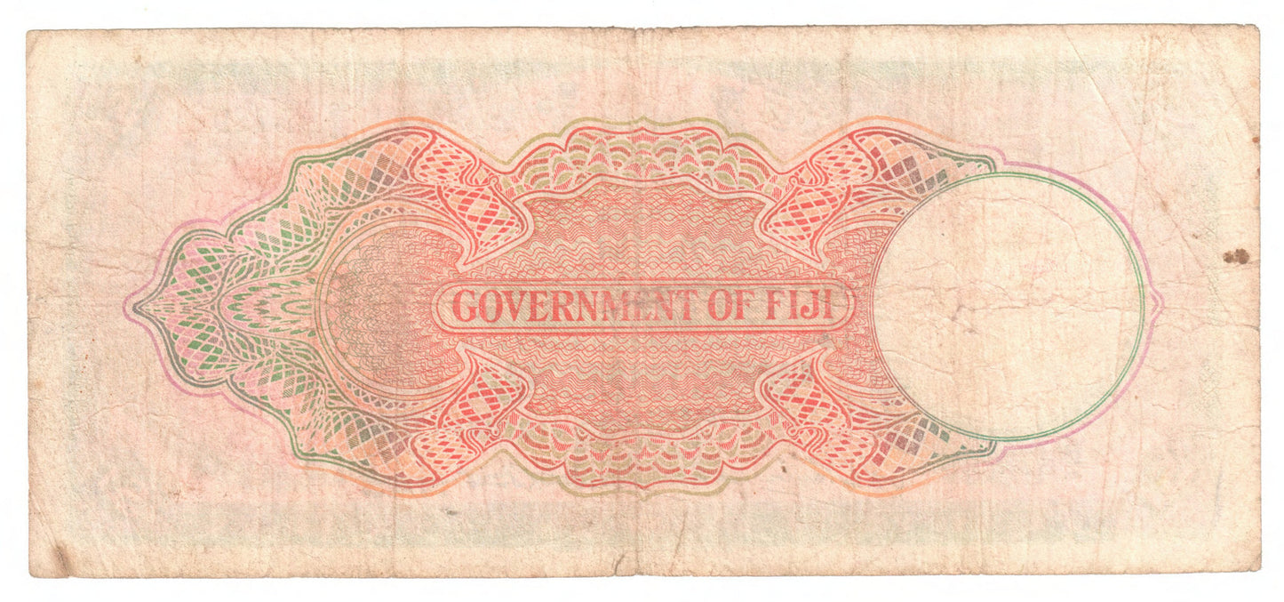 Fiji 1948 1 Pound Banknote s/n - Grades as Fine