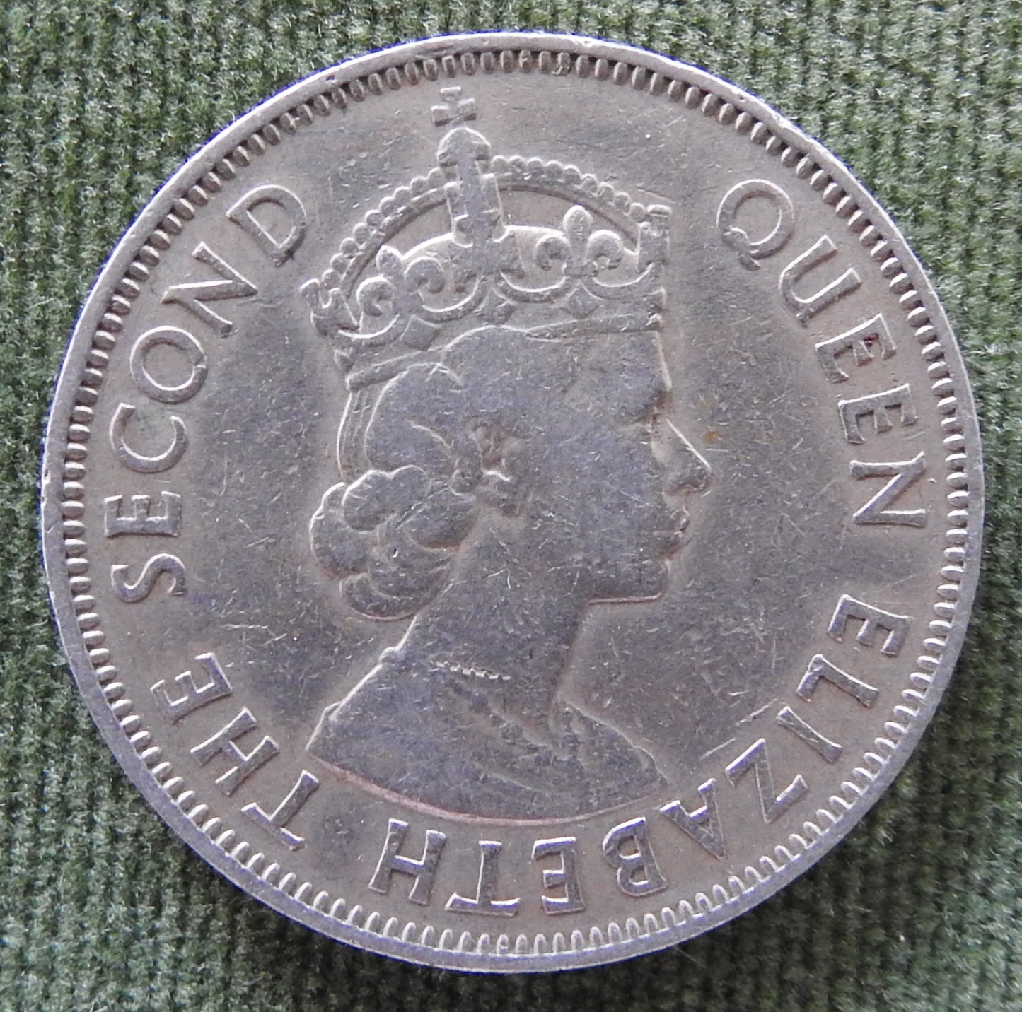 Fiji 1957 Florin Queen Elizabeth II Coin