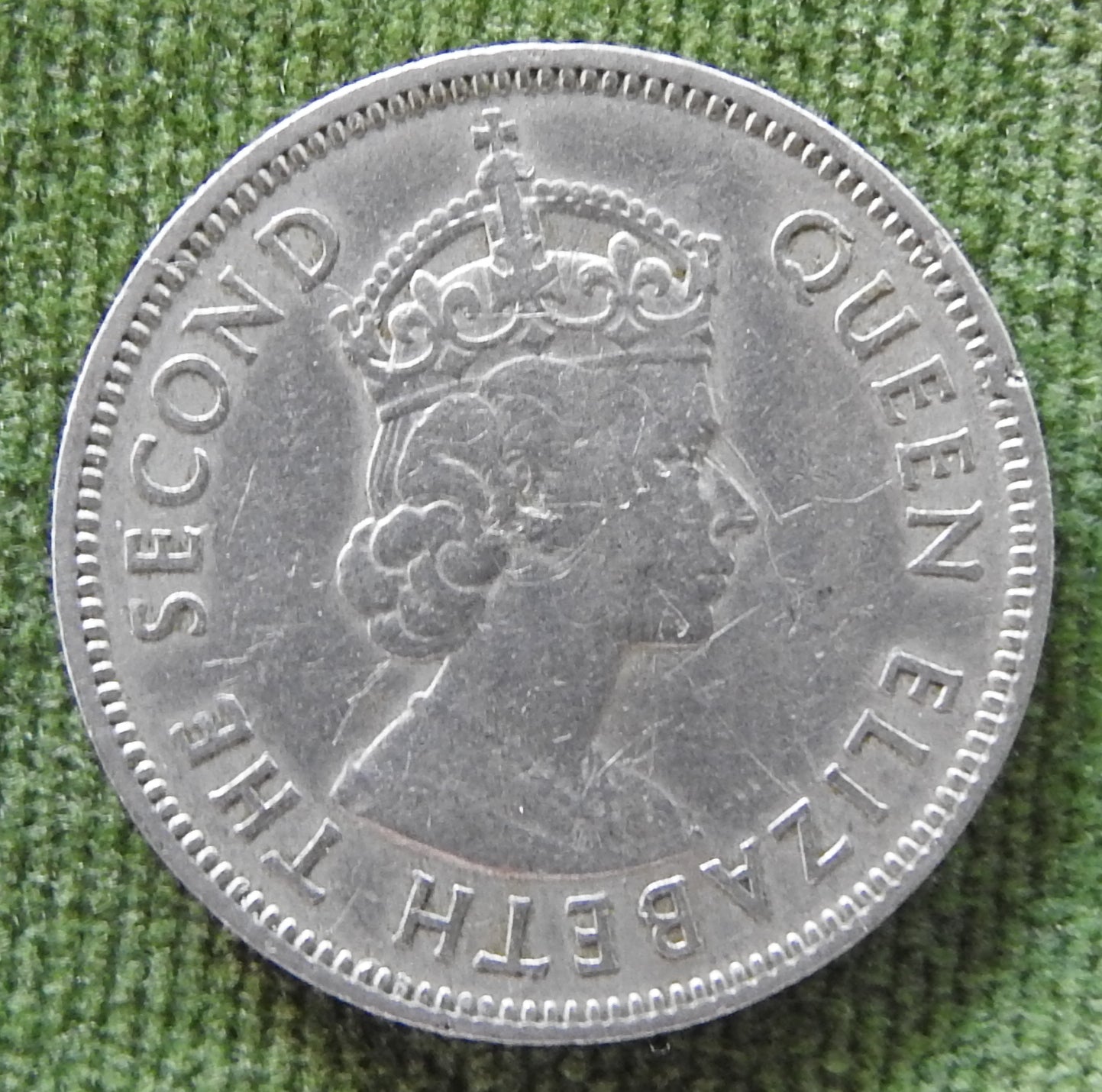 Fiji 1958 Shilling Queen Elizabeth II Coin