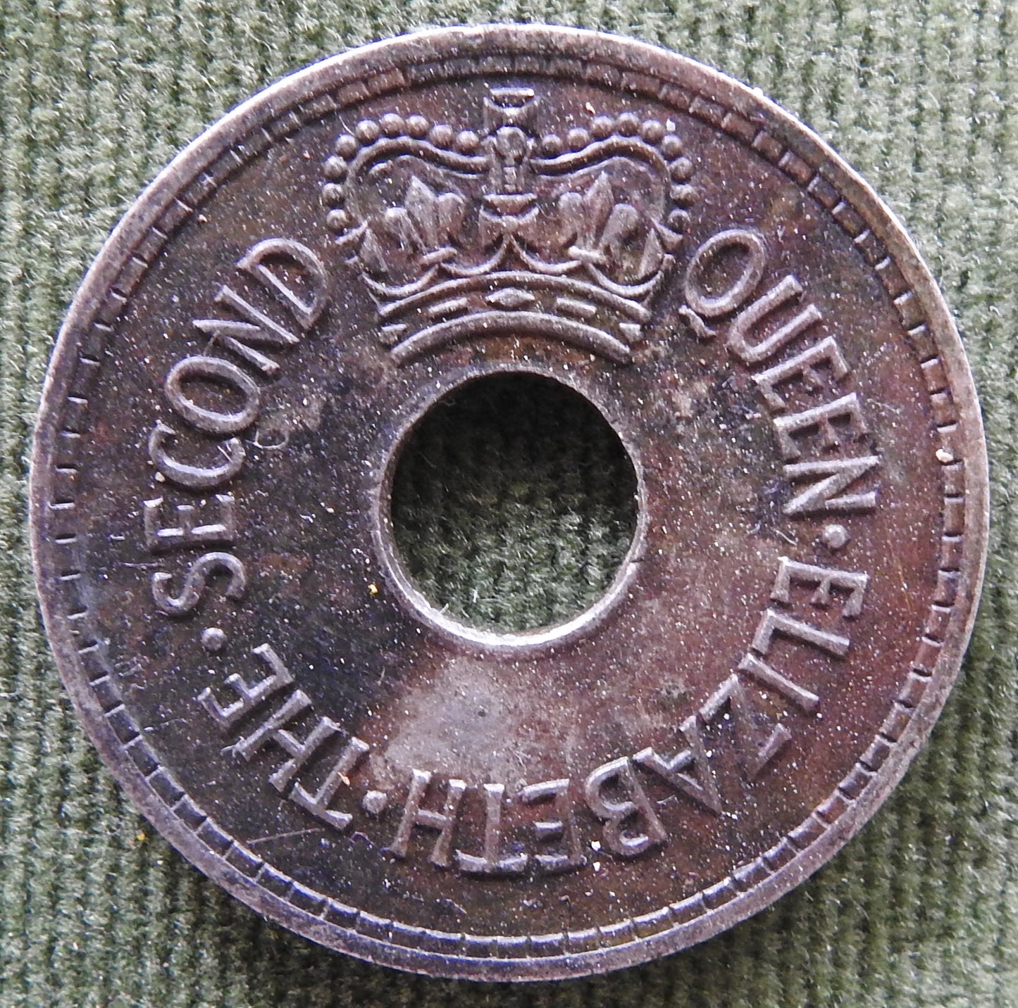 Fiji 1965 Penny Queen Elizabeth II Coin