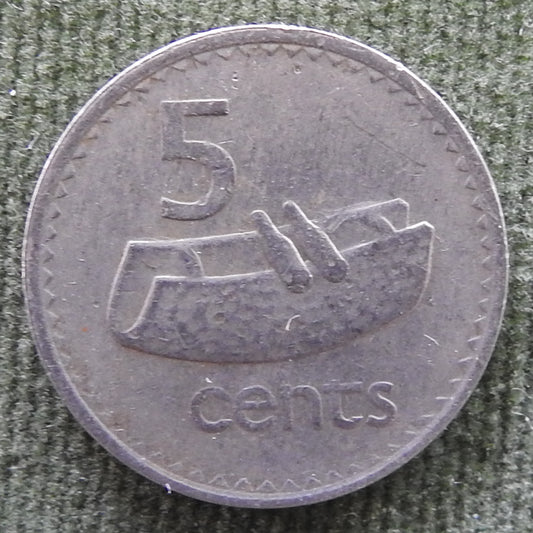 Fiji 1975 5 Cent Fijian Drum Coin