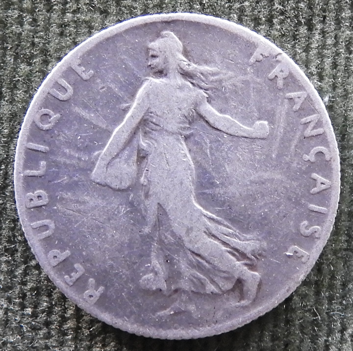 French 1899 50 Centimes Coin - Circulated