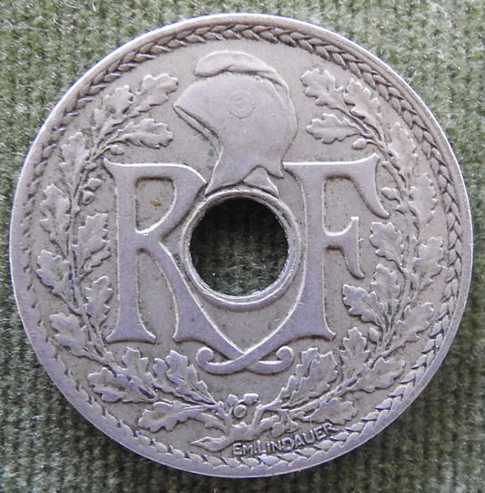 French 1920 25 Centimes Coin - Circulated