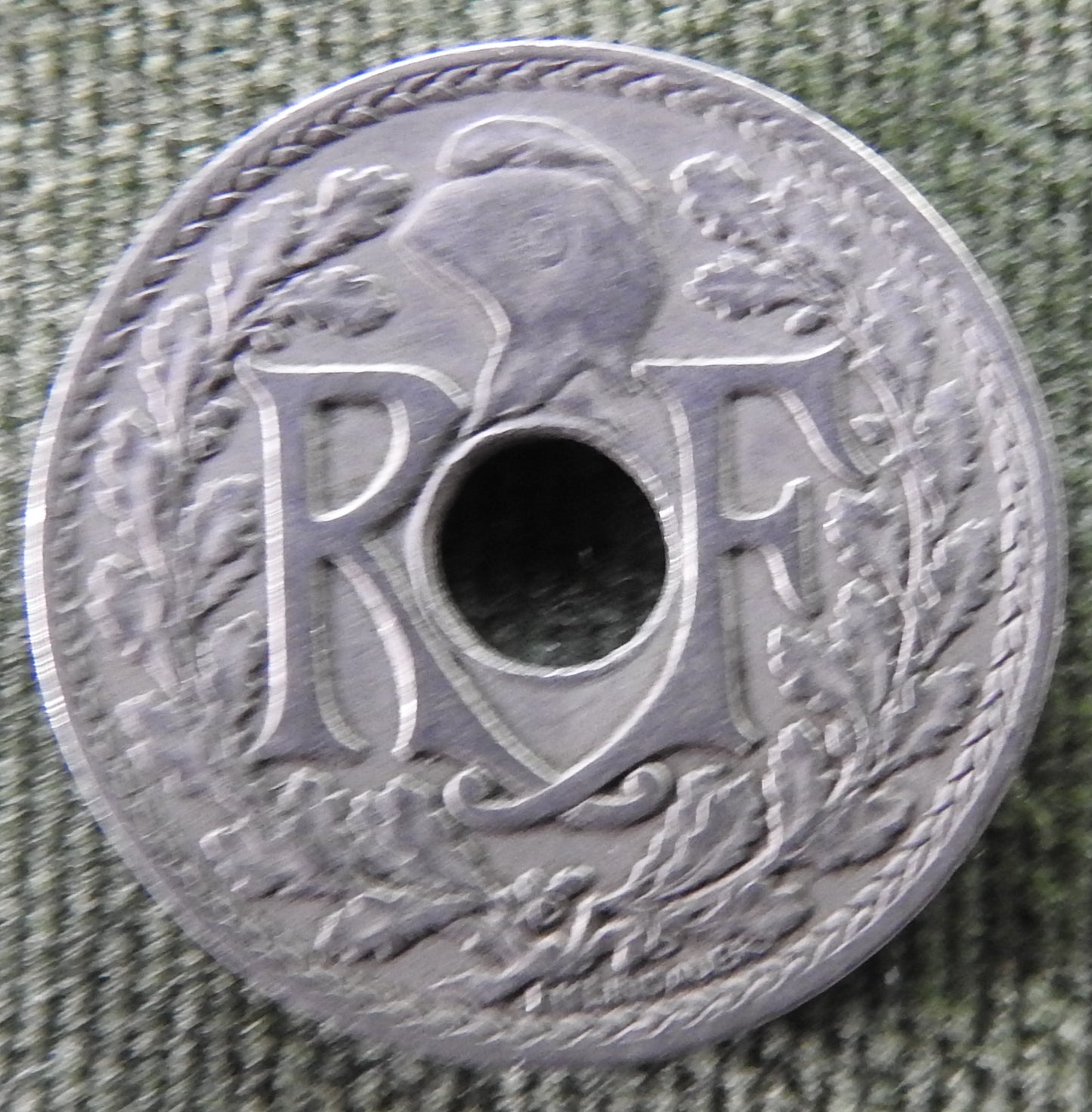 French 1925 10 Centimes Coin - Circulated
