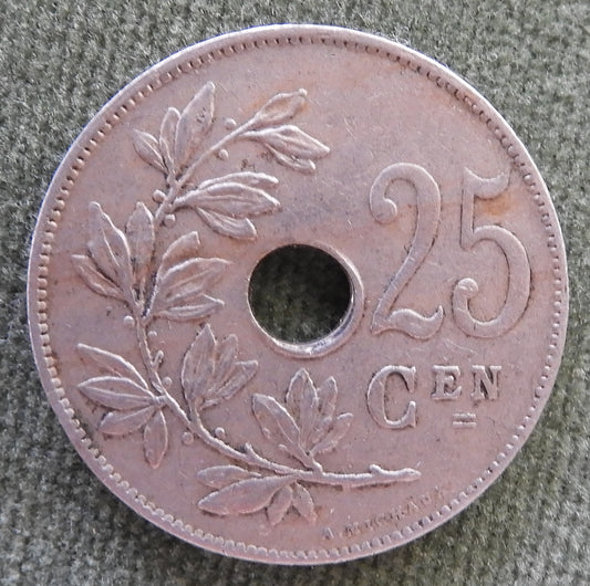 French 1928 25 Centimes Coin