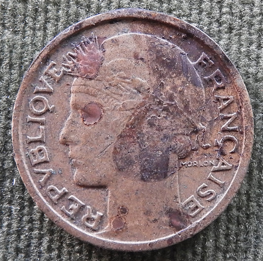 French 1940 50 Centimes Chamber Of Commerce Coin - Commerce Industrie Coin