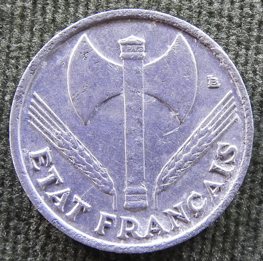 French 1943 50 Centimes Coin - Circulated
