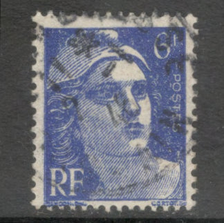 France 1946 6 Franc Violet Blue Marianne Stamp