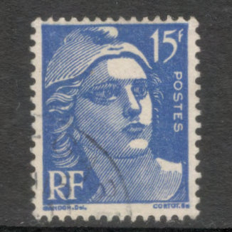 France 1951 15 Franc Blue Marianne Stamp