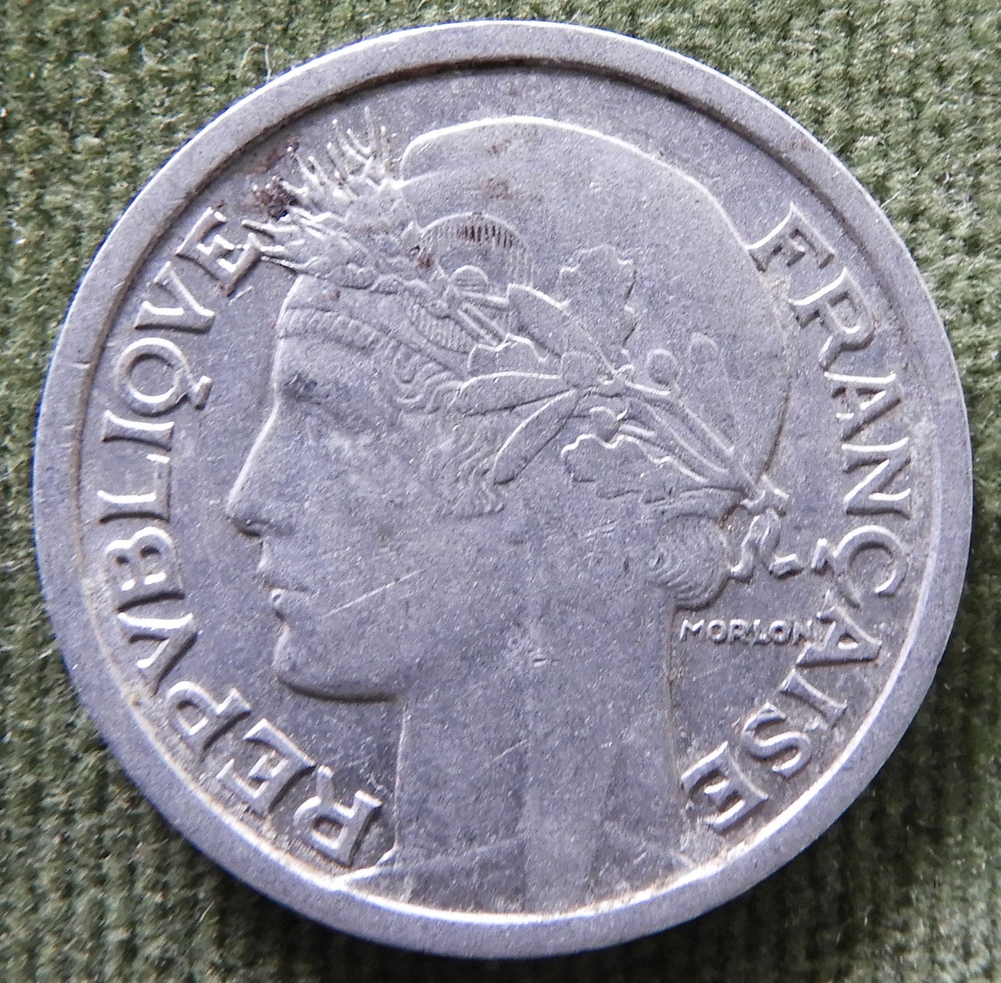 French 1958 B 1 Franc Coin - Circulated
